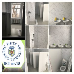 Finisarea lucrărilor de reparație a 2 blocuri sanitare din cadrul IET Nr.15 sectorul Centru